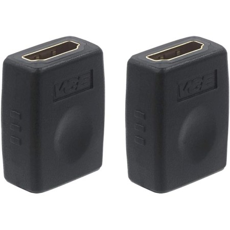 VCE Acoplador de Cable HDMI hembra a hembra Adaptador de empalme de cable HDMI 3D&4K 2 Unidades