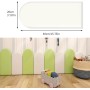 OUGPIU Paneles Acolchado Pared Niños antigolpes, Pegatinas de Pared para habitación infanti,Protector Pared Cama niños,tapizado