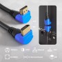 KabelDirekt – 1,5m Cable HDMI 4K 90° (High Speed HDMI con Ethernet, 4K Ultra HD, 3D, Full HD 1080p, HDR, ARC, PS4, XBOX, HDTV)