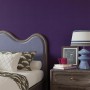 CRE8TIVE Papel tapiz de terciopelo morado autoadhesivo para dormitorio, rollo de vinilo para muebles, manualidades, vintage,