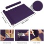 CRE8TIVE Papel tapiz de terciopelo morado autoadhesivo para dormitorio, rollo de vinilo para muebles, manualidades, vintage,
