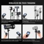 NEEWER QPRO-S TTL Flash Trigger Inalámbrico Compatible con Sony 1/8000s HSS Gran Pantalla Diseño Inclinado 5 Grupo 9 Funciones