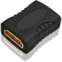 CABLEPELADO Empalme HDMI, Acoplador HDMI, Adaptador HDMI hembra a Hembra, Acoplamiento HDMI, Contactos Chapados en Oro,