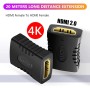 CABLEPELADO Empalme HDMI, Acoplador HDMI, Adaptador HDMI hembra a Hembra, Acoplamiento HDMI, Contactos Chapados en Oro,