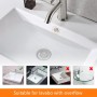 Ibergrif M20502B Click-Clack Desagüe Lavabo Universal con Rebosadero, Válvula Tapon para Bidés, Negro