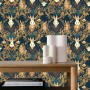 JIAOQSS Vinilo adhesivo para pared Conejos boho vintageConejos reales marrones Papel tapiz adhesivo Papel tapiz de vinilo