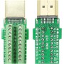 CERRXIAN - Adaptador HDMI Chapado en Oro Macho a Conector sin Costura con Carcasa