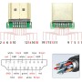 CERRXIAN - Adaptador HDMI Chapado en Oro Macho a Conector sin Costura con Carcasa