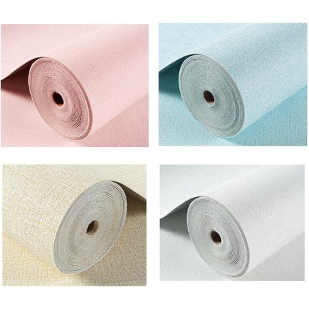FUBESK Rollo de papel tapiz autoadhesivo impermeable a prueba de humedad y reducción de ruido, adhesivo de pared con aislamiento