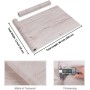 CRE8TIVE Papel pintado autoadhesivo con aspecto de madera, color rosa y blanco, aspecto de madera, papel pintado con textura