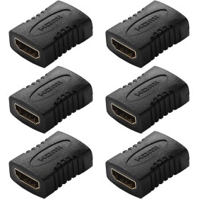 KUOQIY 6 Piezas Acoplador HDMI Hembra, Conector y Empalme Compatible Con 4K Ultra HD, UHD 3D, Full HD 1080p
