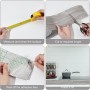 GOMAKERER - Borde de papel pintado moldeado de pared flexible de vinilo adhesivo gris claro, 100 x 2 mm, para zócalo de sala de