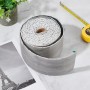 GOMAKERER - Borde de papel pintado moldeado de pared flexible de vinilo adhesivo gris claro, 100 x 2 mm, para zócalo de sala de