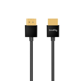 Cable HDMI Ultrafino de 35 cm/1,15ft, SMALLRIG 4K Hyper Super Flexible Slim Cable HDMI, ARC Tipo-A Macho a Macho para Cámara,