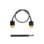 Cable HDMI Ultrafino de 35 cm/1,15ft, SMALLRIG 4K Hyper Super Flexible Slim Cable HDMI, ARC Tipo-A Macho a Macho para Cámara,