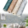 ZiStarlilife Papel pintado con textura de barro de diatomeas, adhesivo mate grueso impermeable para muebles, adhesivo de pared