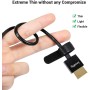 Cable HDMI Ultrafino de 35 cm/1,15ft, SMALLRIG 4K Hyper Super Flexible Slim Cable HDMI, ARC Tipo-A Macho a Macho para Cámara,