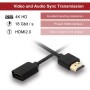 VCELINK Cable Alargador HDMI,Prolongador macho a hembra extensor HDMI 4k@60hz para TV stick chromecast 12cm -1 Unidad