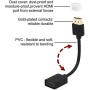 VCELINK Cable Alargador HDMI,Prolongador macho a hembra extensor HDMI 4k@60hz para TV stick chromecast 12cm -1 Unidad