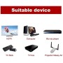 VCELINK Cable Alargador HDMI,Prolongador macho a hembra extensor HDMI 4k@60hz para TV stick chromecast 12cm -1 Unidad