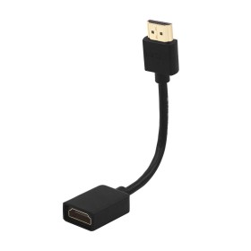 VCELINK Cable Alargador HDMI,Prolongador macho a hembra extensor HDMI 4k@60hz para TV stick chromecast 12cm -1 Unidad