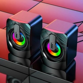 Altavoces De ordenador, caja De sonido para PC, micrófono estéreo HIFI