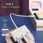 xiwai Hub USB C tipo C a audio AUX de 3,5 mm y USB 2.0 OTG hembra tipo A con adaptador de carga de alimentación PD, extensor USB