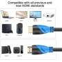 Rommisie Cable HDMI 4K/60HZ 2M (HDMI 2.0,18Gbps) Conectores chapados en oro de ultra alta velocidad, Retorno de audio Ethernet,
