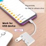 xiwai Hub USB C tipo C a audio AUX de 3,5 mm y USB 2.0 OTG hembra tipo A con adaptador de carga de alimentación PD, extensor USB