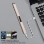 SUPRUS Mechero eléctrico con arco eléctrico, resistente al viento, sin llama, USB recargable, con candado de seguridad, para