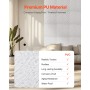 VEVOR Paneles de Pared 3D, PVC, con Ondas Minimalistas de Arte Moderno, con Acento de Cobertura 2,97 m², para Techo, Dormitorio,
