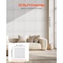 VEVOR Paneles de Pared 3D, PVC, con Ondas Minimalistas de Arte Moderno, con Acento de Cobertura 2,97 m², para Techo, Dormitorio,