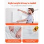 VEVOR Paneles de Pared 3D, PVC, con Ondas Minimalistas de Arte Moderno, con Acento de Cobertura 2,97 m², para Techo, Dormitorio,