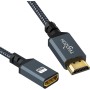 Twozoh Cable de extensión HDMI, Cable HDMI Macho a Hembra, extensor HDMI trenzado de nylon, adaptador de cable HDMI 2.0 soporte