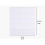 Papel de pared de ladrillo 3D, Paneles de pared autoadhesivos de 35 x 38,5 cm, revestimiento de pared 3D impermeable, despegable