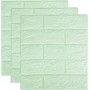 Papel de pared de ladrillo 3D, Paneles de pared autoadhesivos de 35 x 38,5 cm, revestimiento de pared 3D impermeable, despegable