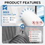 LOVIGA Sliding Window Seal for Dryer - Portable Air Conditioner Kit 25 x 102-162 cm - Insulation 100% Sealing Effect and Easy to