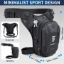 ENONEO Bolsa Pierna Moto Hombre Riñonera de Pierna Táctica Bolsa de Pierna Pequeña Bolsa Cintura Moto Mujer Mochila Moto Pierna