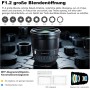 VILTROX 16mm F1.8 FE Sony E Mount Autofocus Lens Full Frame Lens for Sony E Mount Cameras Fixed Focal Length Auto Focus Large