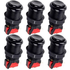 CABLEPELADO Boton Americano Arcade con microinterruptor | Boton máquinas Arcade | Boton Máquinas Jamma | Montaje: Orificios de