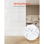 VEVOR Paneles de Pared 3D, Azulejos de PVC con Diseño Floral Minimalista, Cobertura de 2,97 m², para Techo, Dormitorio, Sala de