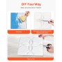 VEVOR Paneles de Pared 3D, Azulejos de PVC con Diseño Floral Minimalista, Cobertura de 2,97 m², para Techo, Dormitorio, Sala de