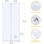 HOOMEE Door Insulator for Portable Air Conditioners with Sewn Hose Extension for Higher Cooling Performance, Lower Energy