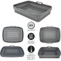 Rectangular Silicone Air Fryer Mold Compatible with Cecofry Advance 9000 Window and CECOFRY DUAL 9000 (29.5cmX22.5cm) Air Fryer