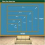 Papel pintado no tejido Runas Vikingas Simples Cuervos Revestimiento de paredes decoración salón dormitorio 200 x 140 cm