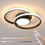 Comely Lamparas de Led Techo, Creatividad Plafon Led Techo Redondo, 32W 2350LM Blanco Cálido 3000K, Lámpara de Techo Modernas