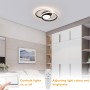 Comely Lamparas de Led Techo, Creatividad Plafon Led Techo Redondo, 32W 2350LM Blanco Cálido 3000K, Lámpara de Techo Modernas