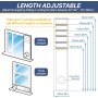 Loviga 100% Sealed Portable Air Conditioner Door Kit with Zipper Opening for Entrance & Outdoor, 80X219cm Adjustable Length,