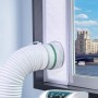 Loviga 100% Sealed Portable Air Conditioner Door Kit with Zipper Opening for Entrance & Outdoor, 80X219cm Adjustable Length,