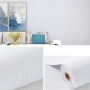 Gettimore Adhesivo de pared de espuma 3D de lino que añade profundidad y elegancia al diseño interior de cualquier habitación